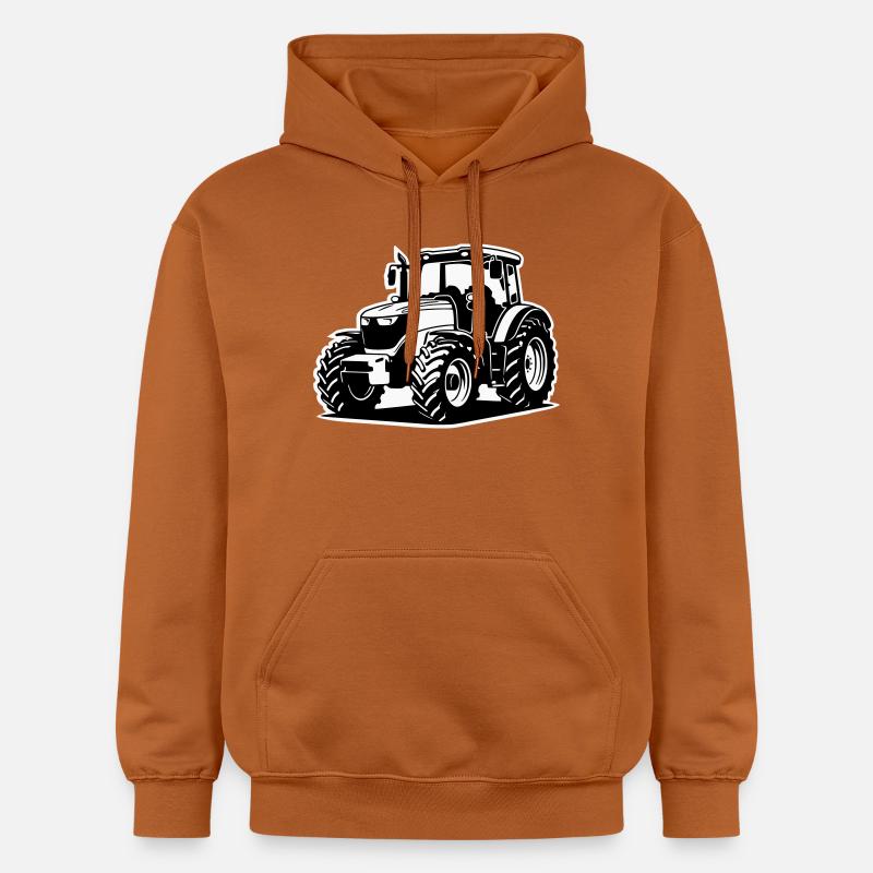 Traktor / Trecker / Schlepper (2-farbig) - Gildan Unisex Softstyle® Midweight Hoodie - Athletic Orange
