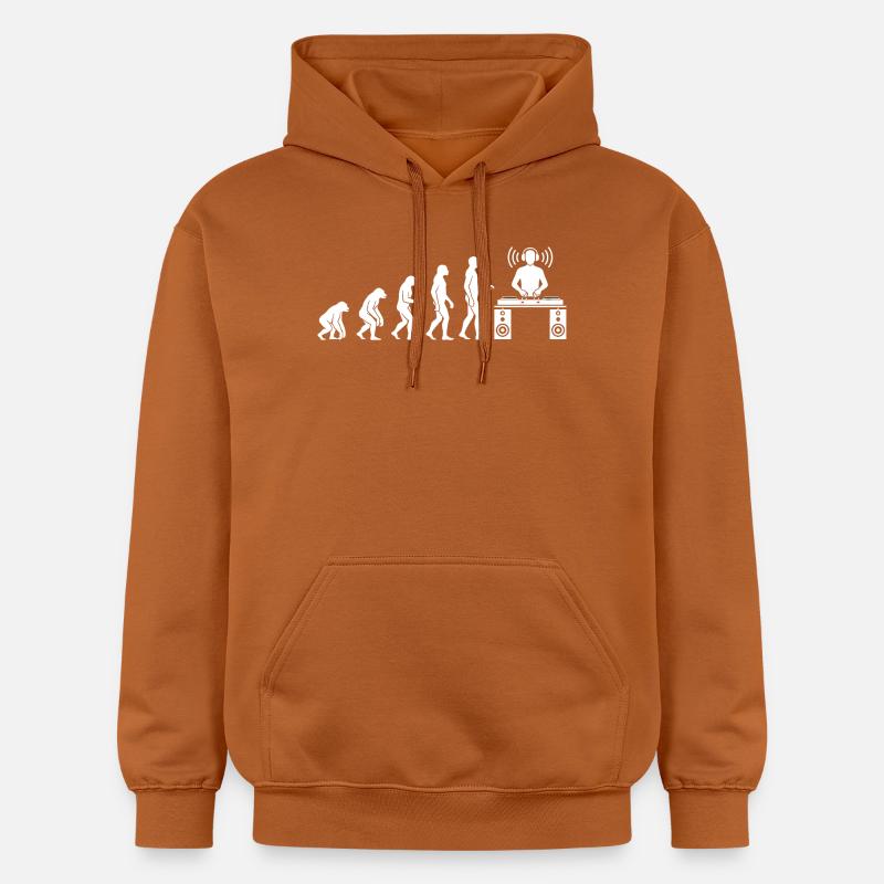 Evolution der Beats: DJ-Frontier - Gildan Unisex Softstyle® Midweight Hoodie - Athletic Orange