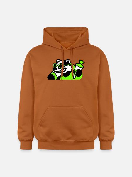 Cool Badger Back to School Icon - Gildan Unisex Softstyle® Midweight Hoodie - Athletic Orange