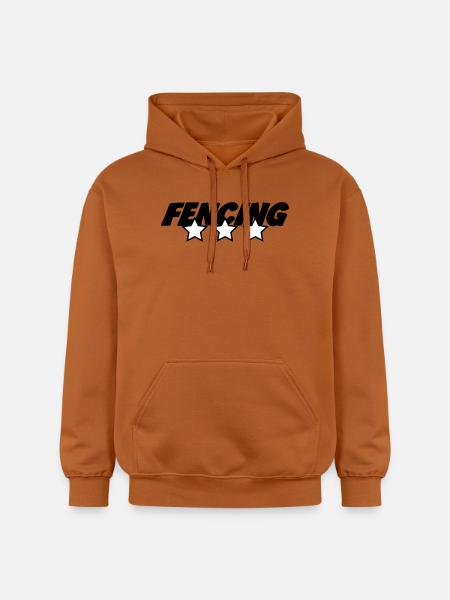 Three-star fencing: the best foil fencer - Gildan Unisex Softstyle® Midweight Hoodie - Athletic Orange