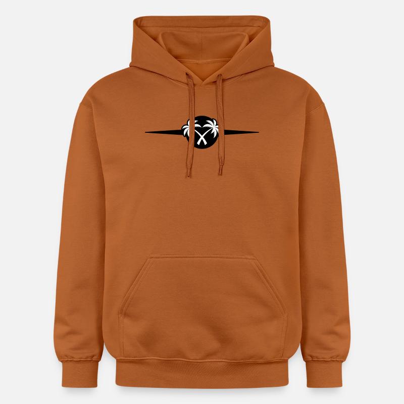 Icône de Palm Trees Beach - Sweat à capuche Softstyle® Gildan Unisexe - Athletic Orange