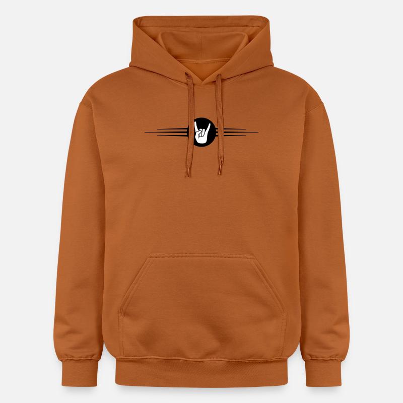 Ligne d’icônes de main de groupe - Sweat à capuche Softstyle® Gildan Unisexe - Athletic Orange