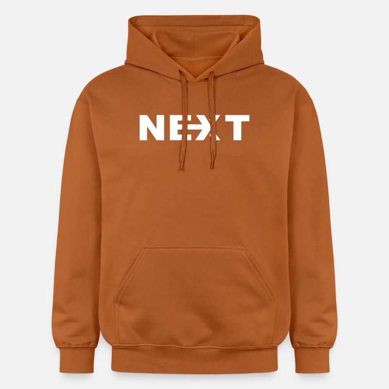 Next Texte Blanc - Sweat à capuche Softstyle® Gildan Unisexe - Athletic Orange