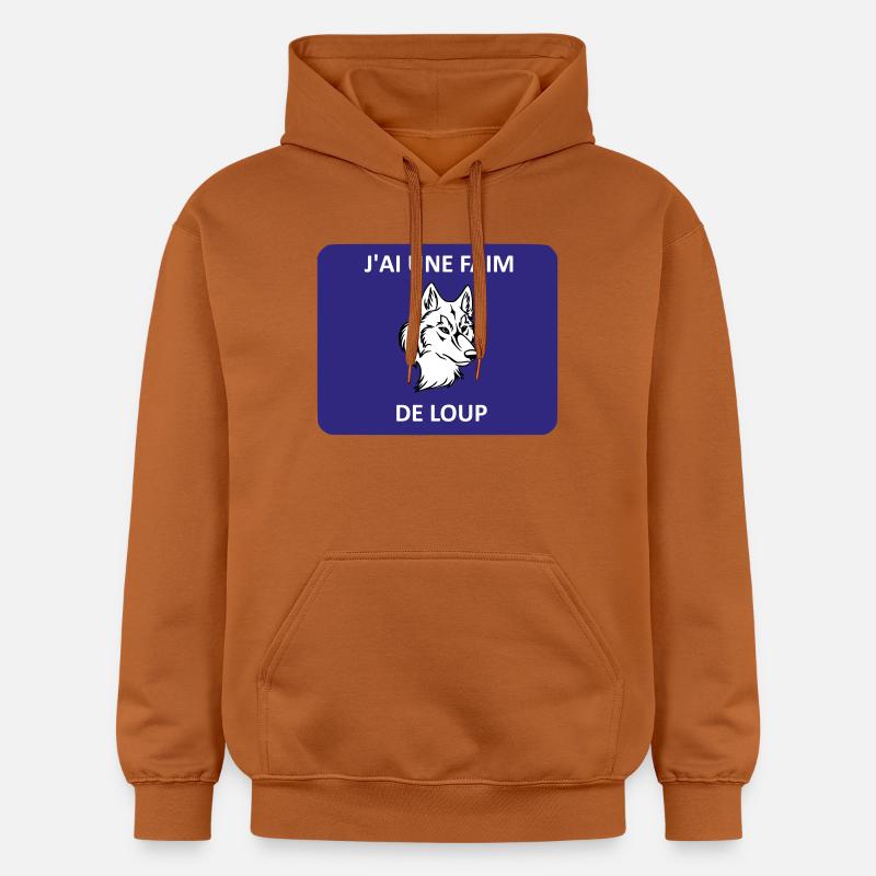 Ich bin hungrig wie ein Wolf - Gildan Unisex Softstyle® Midweight Hoodie - Athletic Orange