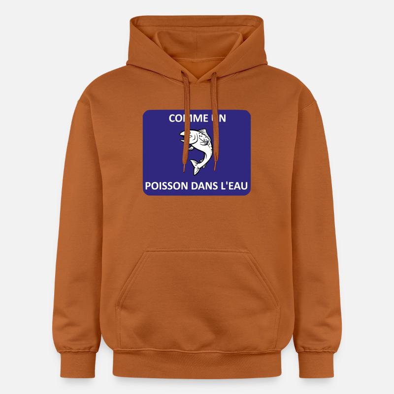 Comme un poisson dans l'eau - Sweat à capuche Softstyle® Gildan Unisexe - Athletic Orange