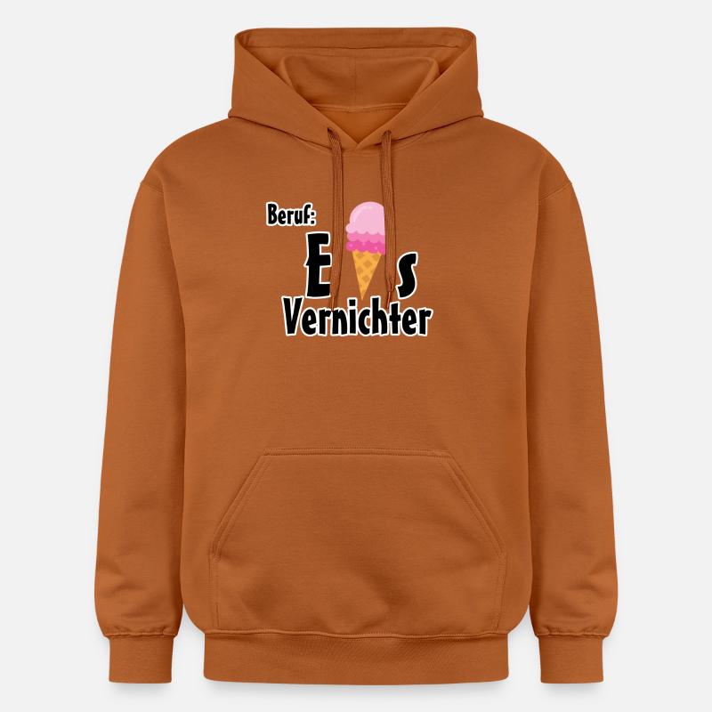 Beruf - Eisvernichter Geschenk Eis Sommer - Gildan Unisex Softstyle® Midweight Hoodie - Athletic Orange