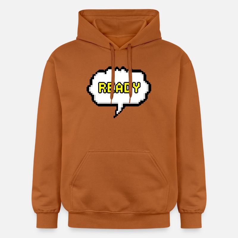 Bulle de dialogue Pixel Ready - Sweat à capuche Softstyle® Gildan Unisexe - Athletic Orange