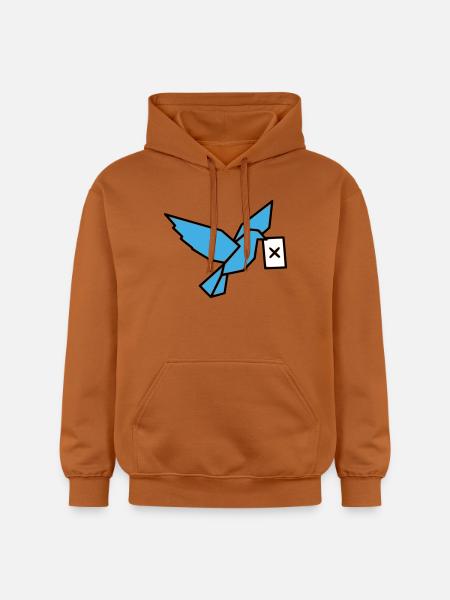 Brieftaube Wahlzettel Vogel Bunt - Gildan Unisex Softstyle® Midweight Hoodie - Athletic Orange