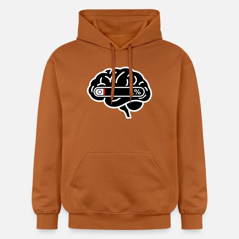 Brain_Loading_1 _Digital_Burnout - Sweat à capuche Softstyle® Gildan Unisexe - Athletic Orange