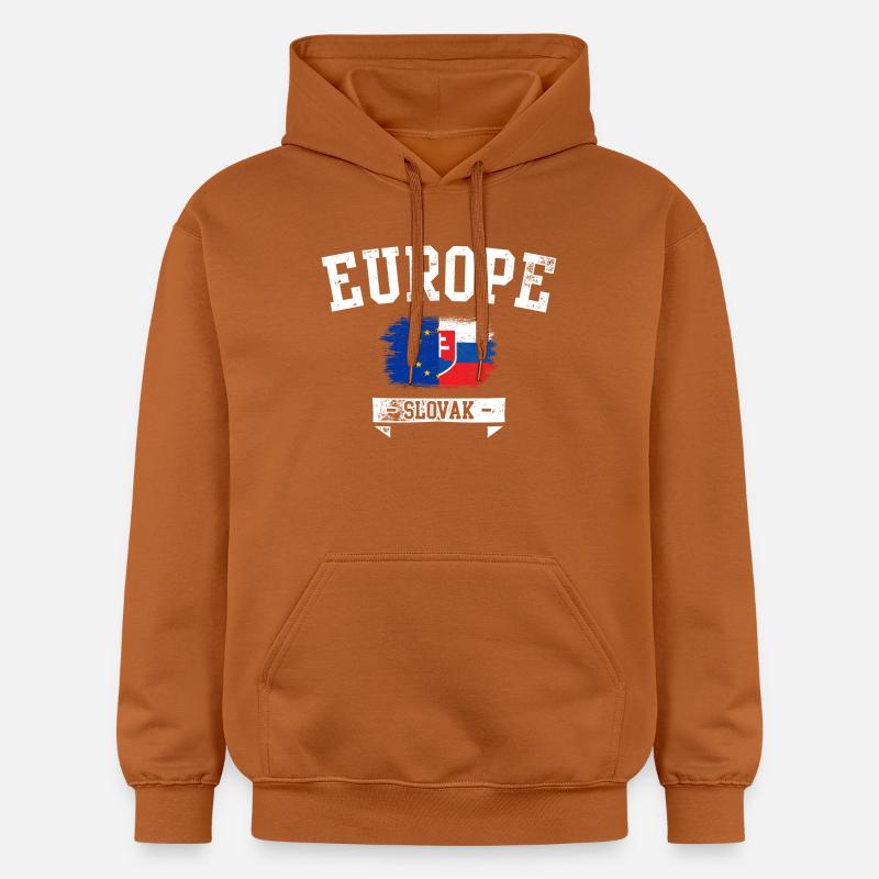 Drapeau slovaque de l’UE - Sweat à capuche Softstyle® Gildan Unisexe - Athletic Orange