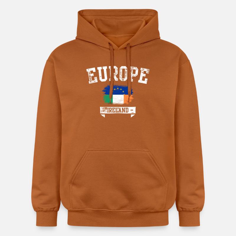 Drapeau de l’Ue Irlande - Sweat à capuche Softstyle® Gildan Unisexe - Athletic Orange