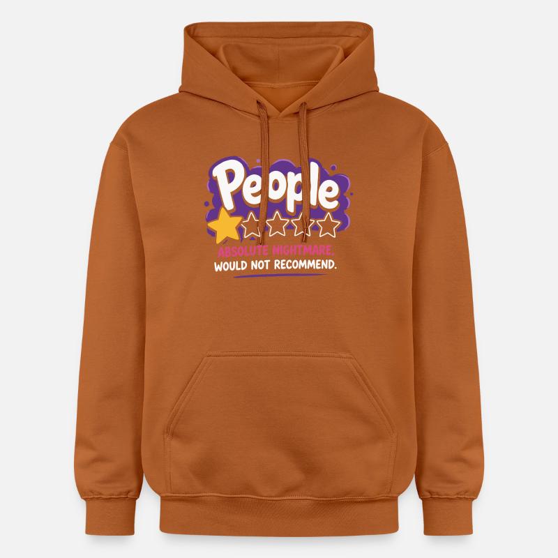 Les gens disent un cauchemar absolu - Sweat à capuche Softstyle® Gildan Unisexe - Athletic Orange