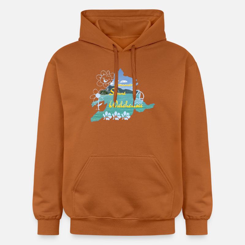 Soleil d’été Walchensee - Sweat à capuche Softstyle® Gildan Unisexe - Athletic Orange