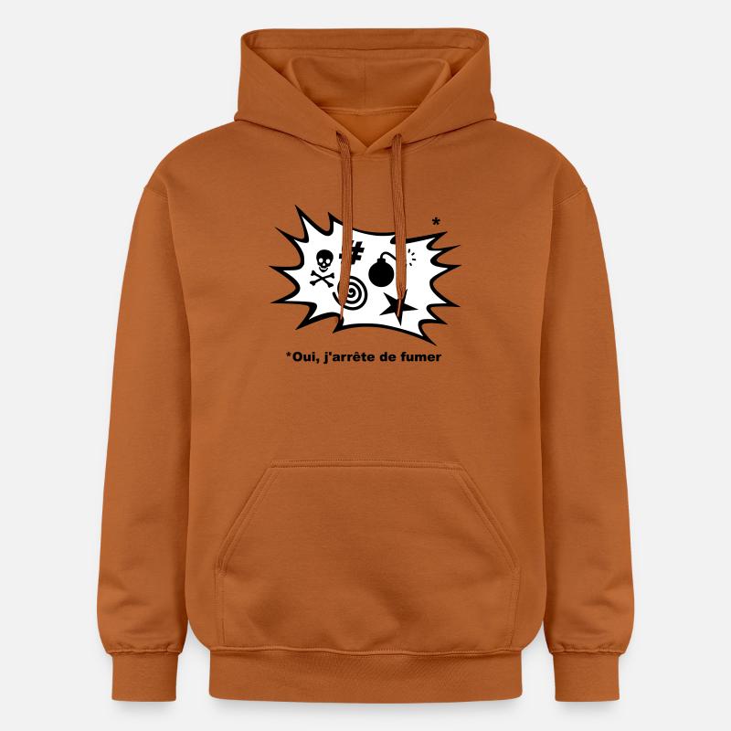 Effectivement, J'arrête de fumer... - Sweat à capuche Softstyle® Gildan Unisexe - Athletic Orange