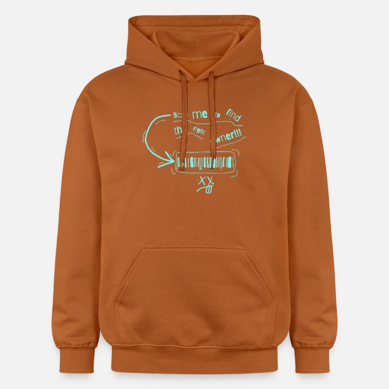 Trouvez le code-barres du propriétaire - Sweat à capuche Softstyle® Gildan Unisexe - Athletic Orange