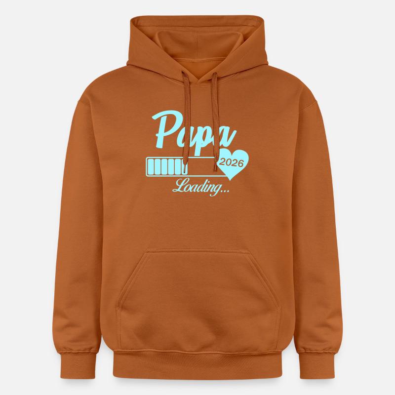 Papa Loading 2026 Heart - Sweat à capuche Softstyle® Gildan Unisexe - Athletic Orange