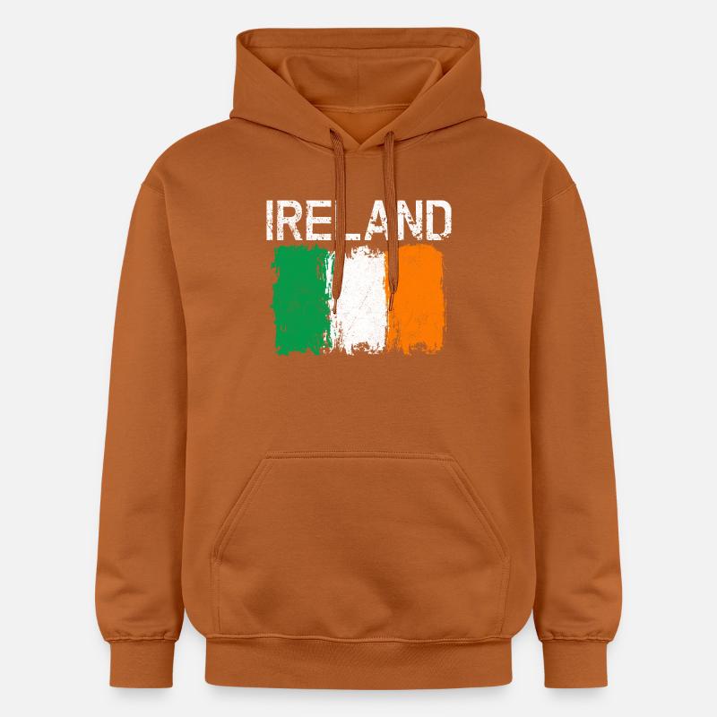 Conception du drapeau Grunge Ireland - Sweat à capuche Softstyle® Gildan Unisexe - Athletic Orange