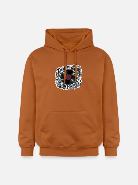 Dark Melodies Spin Forever - Gildan Unisex Softstyle® Midweight Hoodie - Athletic Orange