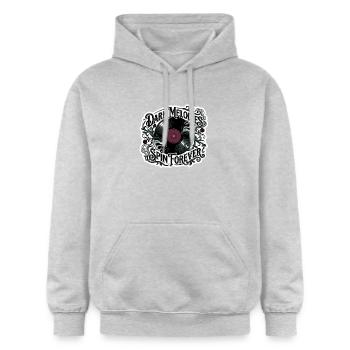 Dunkle Melodien drehen sich ewig - Gildan Unisex Softstyle® Midweight Hoodie - Hellgrau meliert - Vorne - Liana (172cm) & Jaron (178cm)