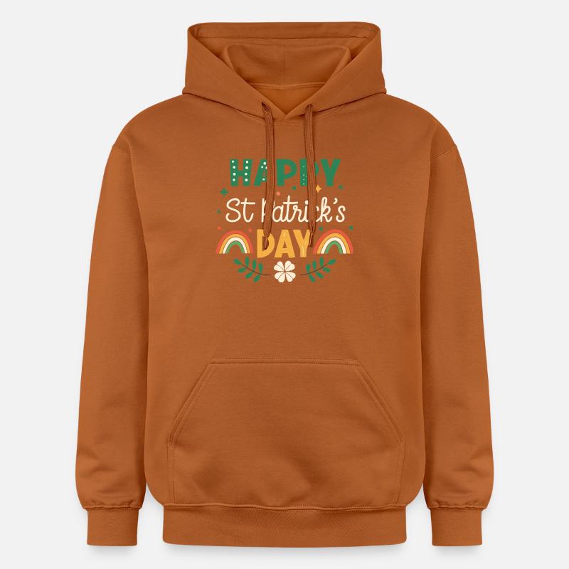 Joyeux Saint Patrick Arc-en-Ciel - Sweat à capuche Softstyle® Gildan Unisexe - Athletic Orange