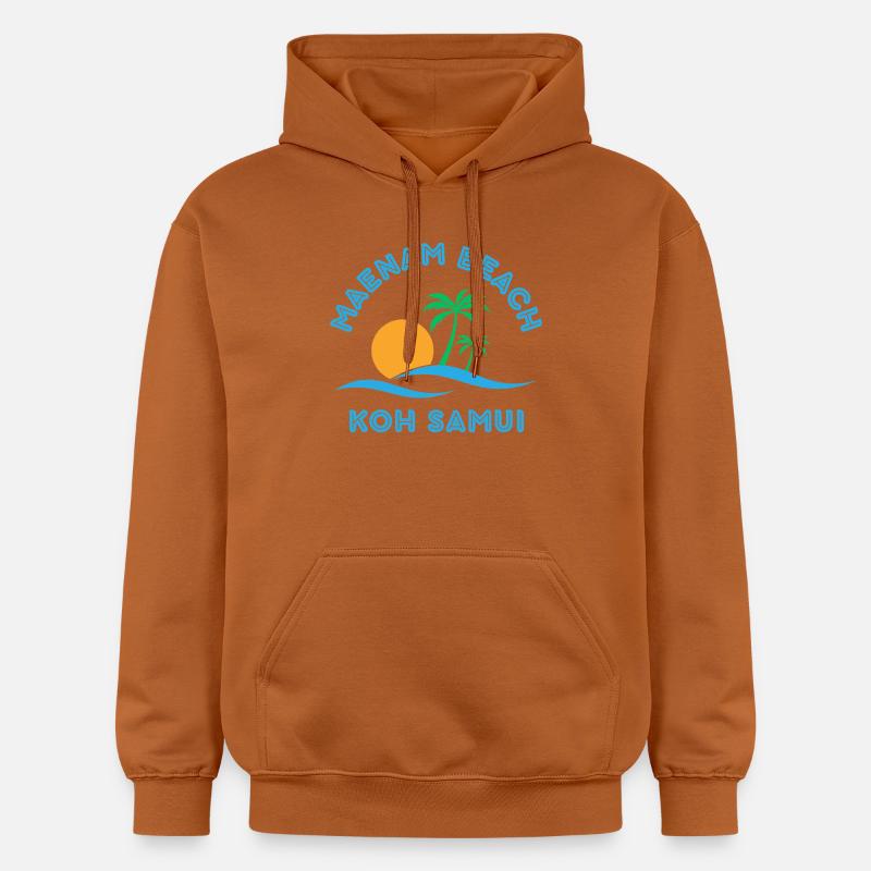 Plage de Mae Nam Koh Samui - Sweat à capuche Softstyle® Gildan Unisexe - Athletic Orange