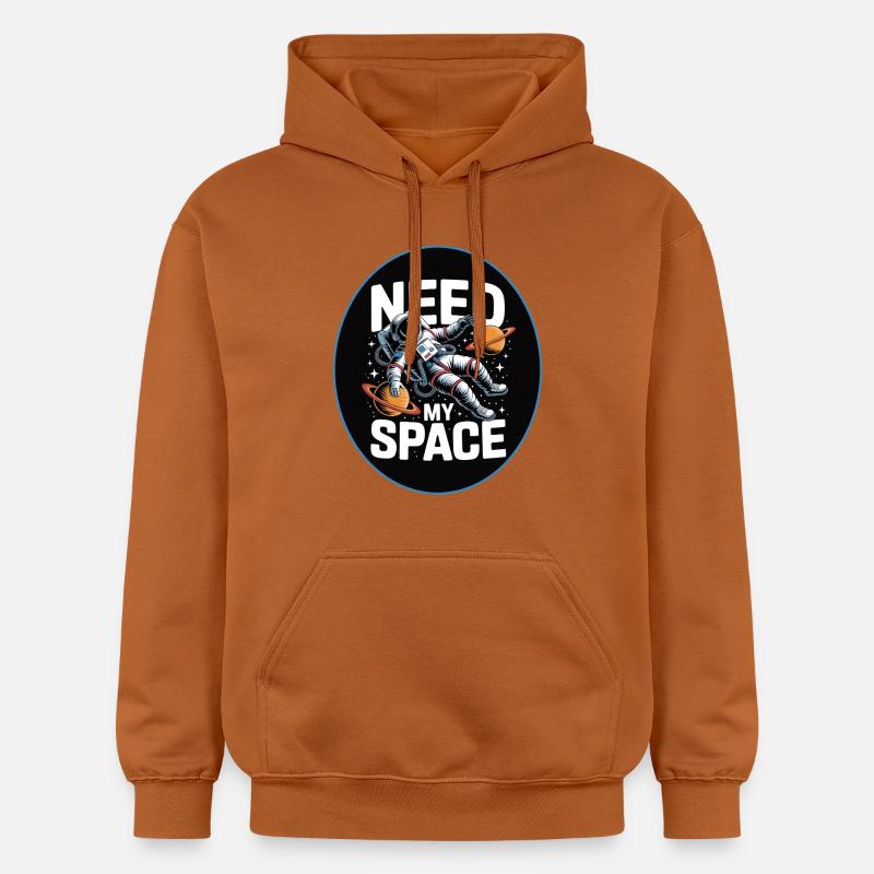 Need My Space : Conception d’astronautes - Sweat à capuche Softstyle® Gildan Unisexe - Athletic Orange