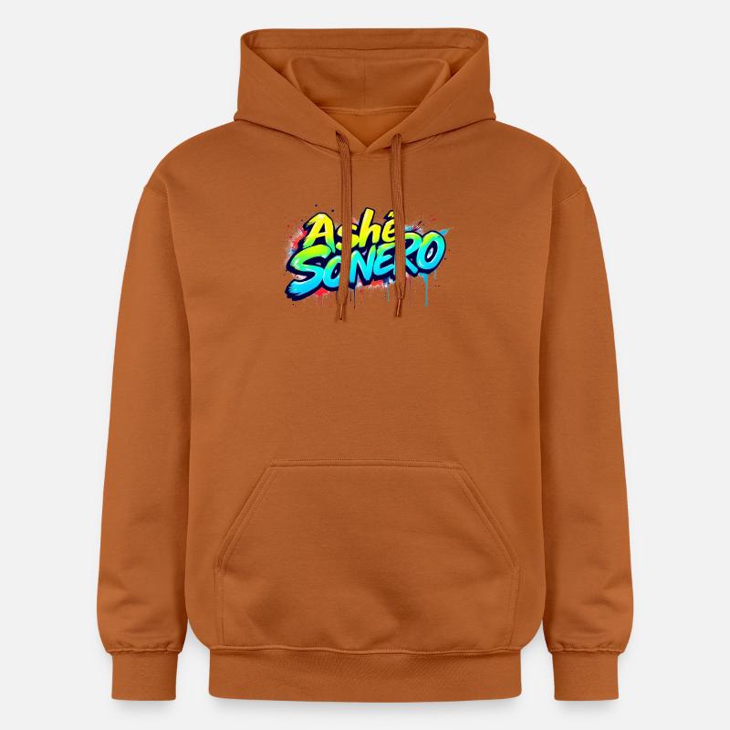Ashe Sonero Graffiti Arc-en-ciel - Sweat à capuche Softstyle® Gildan Unisexe - Athletic Orange