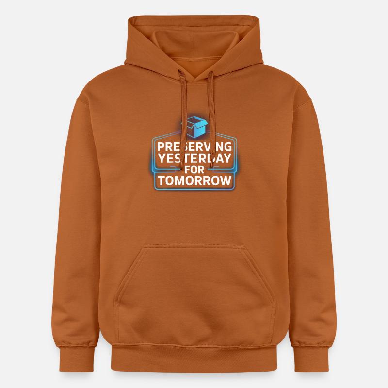 Nostalgie néon : préserver hier - Sweat à capuche Softstyle® Gildan Unisexe - Athletic Orange