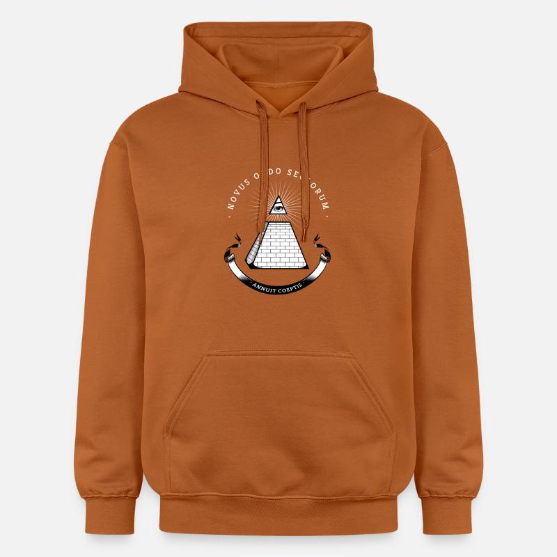 illuminati pyramide illumination secrète ballot fraîche b - Sweat à capuche Softstyle® Gildan Unisexe - Athletic Orange