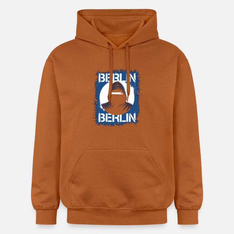 Sweat à capuche style graffiti Berlin - Sweat à capuche Softstyle® Gildan Unisexe - Athletic Orange