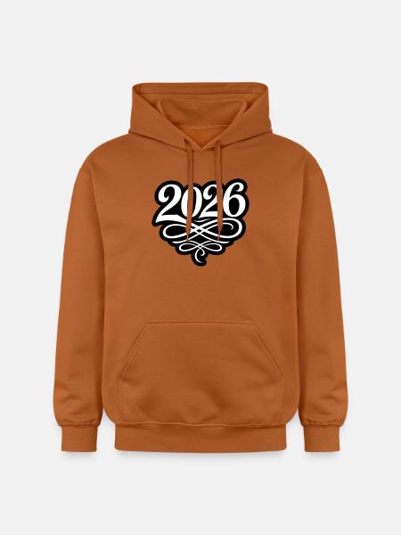 Année 2026 - Sweat à capuche Softstyle® Gildan Unisexe - Athletic Orange