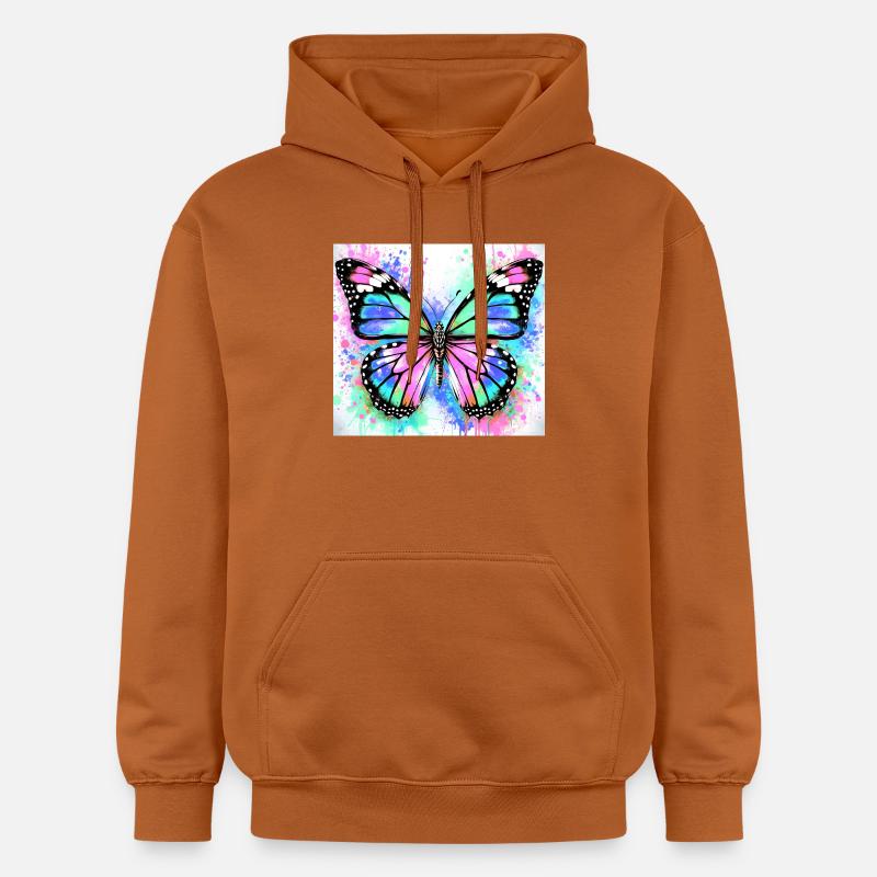 papillon - Sweat à capuche Softstyle® Gildan Unisexe - Athletic Orange