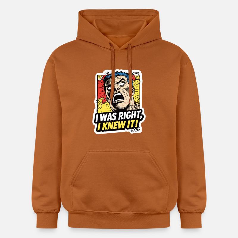 J’avais raison, je le savais, comique - Sweat à capuche Softstyle® Gildan Unisexe - Athletic Orange