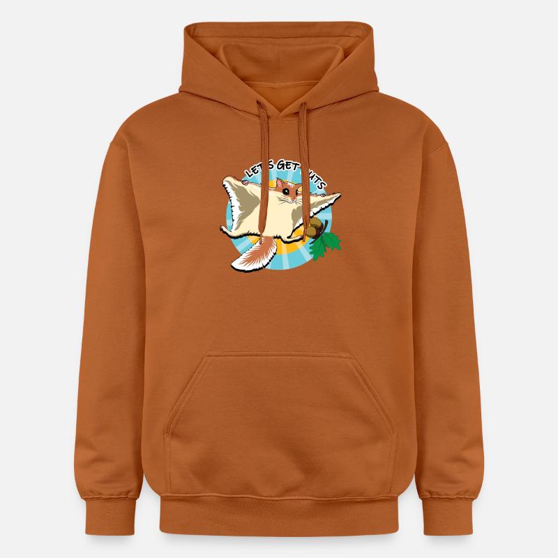 Fliegendes Eichhörnchen - Let es Get Nuts - Gildan Unisex Softstyle® Midweight Hoodie - Athletic Orange