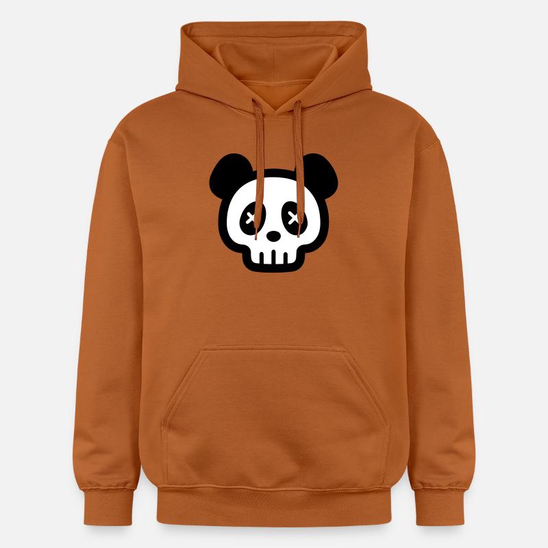 Squelette de crâne de panda - Sweat à capuche Softstyle® Gildan Unisexe - Athletic Orange