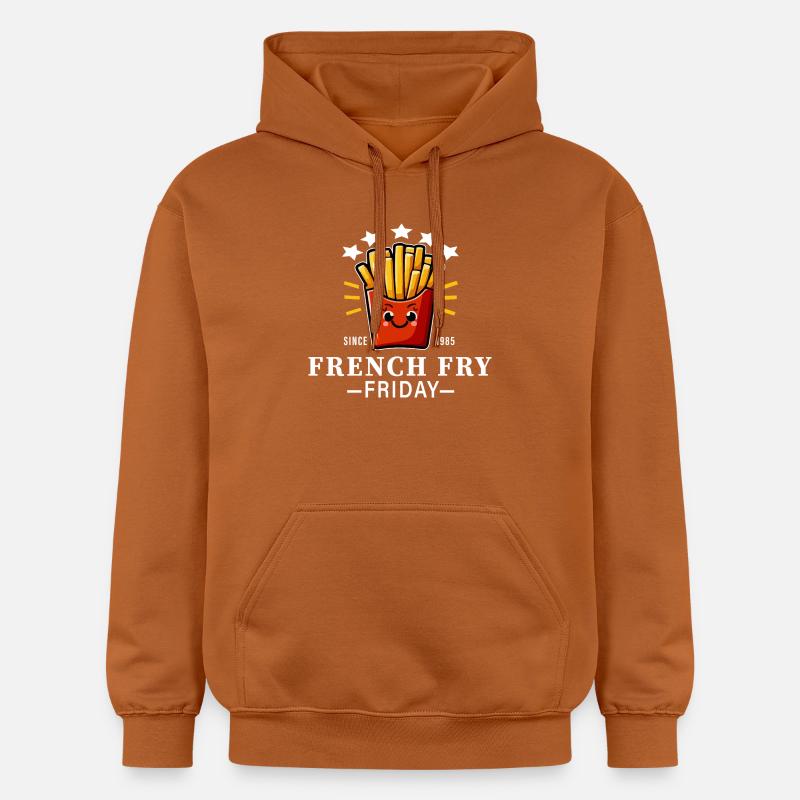 Frites Rigolotes Vendredi - Sweat à capuche Softstyle® Gildan Unisexe - Athletic Orange