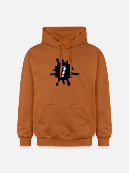 Blobs 7 Number - Gildan Unisex Softstyle® Midweight Hoodie - Athletic Orange