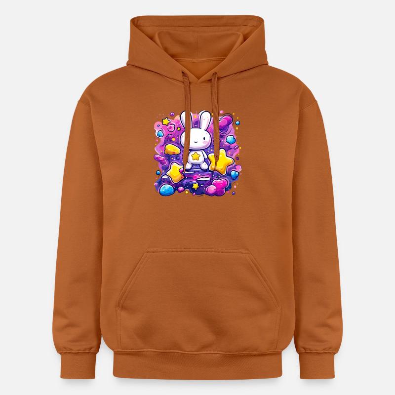 Lapin Étoile de l’Espace - Sweat à capuche Softstyle® Gildan Unisexe - Athletic Orange