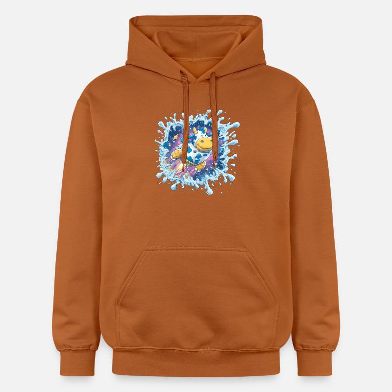 Éclaboussure de Vache Spatiale - Sweat à capuche Softstyle® Gildan Unisexe - Athletic Orange