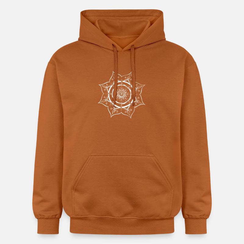 Conception de toile d’araignée Mandala - Sweat à capuche Softstyle® Gildan Unisexe - Athletic Orange