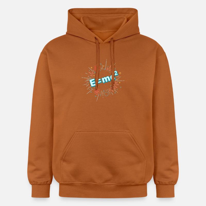 E=mc2 Wissenschaftliche Explosion - Gildan Unisex Softstyle® Midweight Hoodie - Athletic Orange