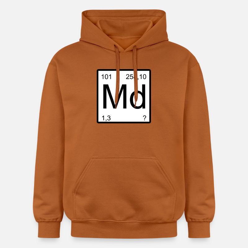 Monogramme de l’élément Md Mendelevium - Sweat à capuche Softstyle® Gildan Unisexe - Athletic Orange