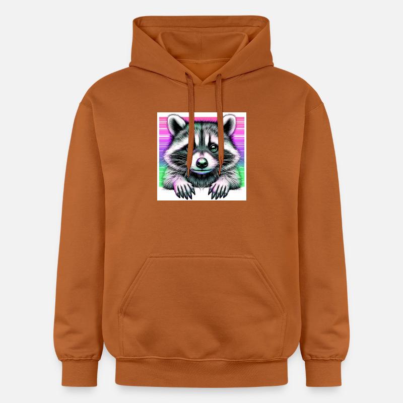 Raton laveur - Sweat à capuche Softstyle® Gildan Unisexe - Athletic Orange