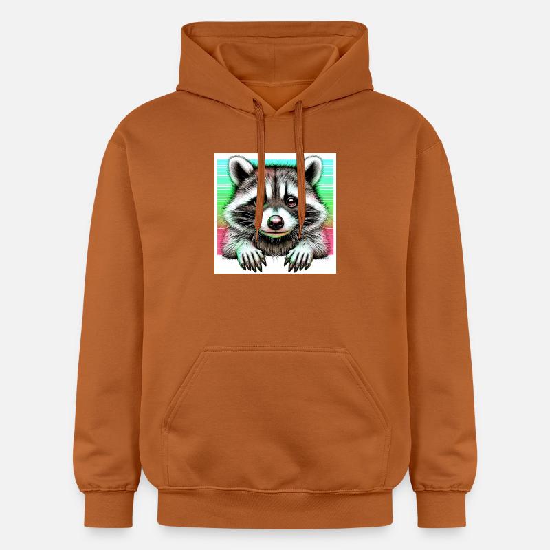 Raton laveur - Sweat à capuche Softstyle® Gildan Unisexe - Athletic Orange