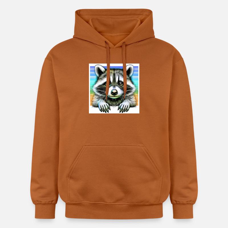 Raton laveur - Sweat à capuche Softstyle® Gildan Unisexe - Athletic Orange