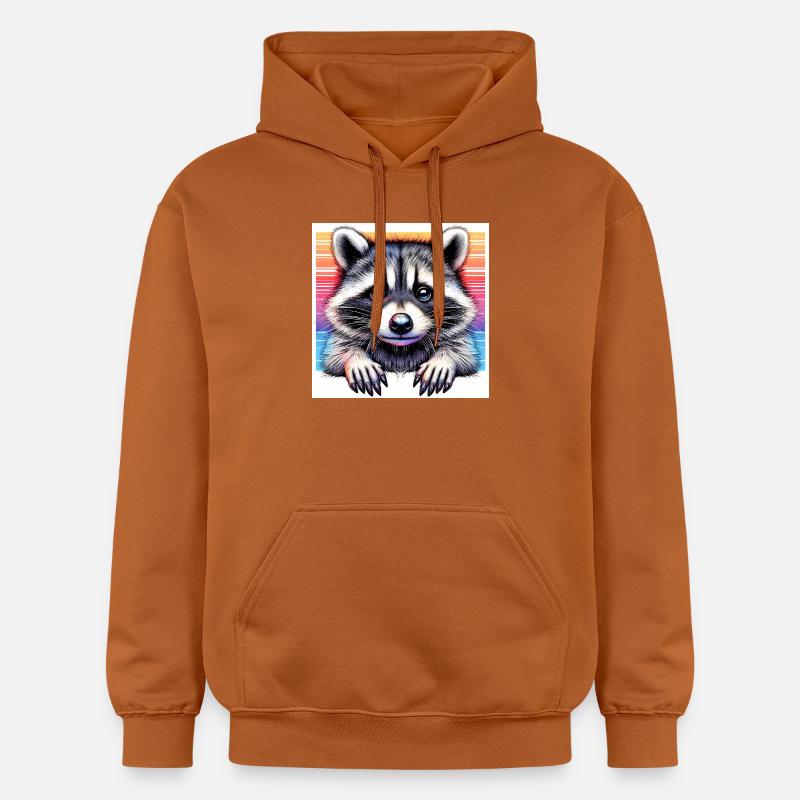 Raton laveur - Sweat à capuche Softstyle® Gildan Unisexe - Athletic Orange