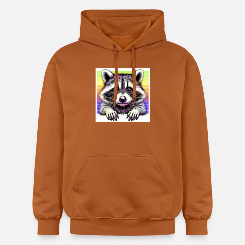 Raton laveur - Sweat à capuche Softstyle® Gildan Unisexe - Athletic Orange