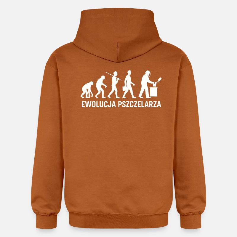 L’évolution de l’apiculteur - Sweat à capuche Softstyle® Gildan Unisexe - Athletic Orange