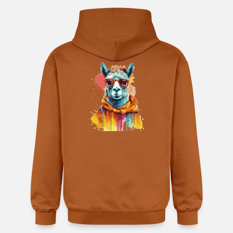 lama, alpaga, lama swag - Sweat à capuche Softstyle® Gildan Unisexe - Athletic Orange