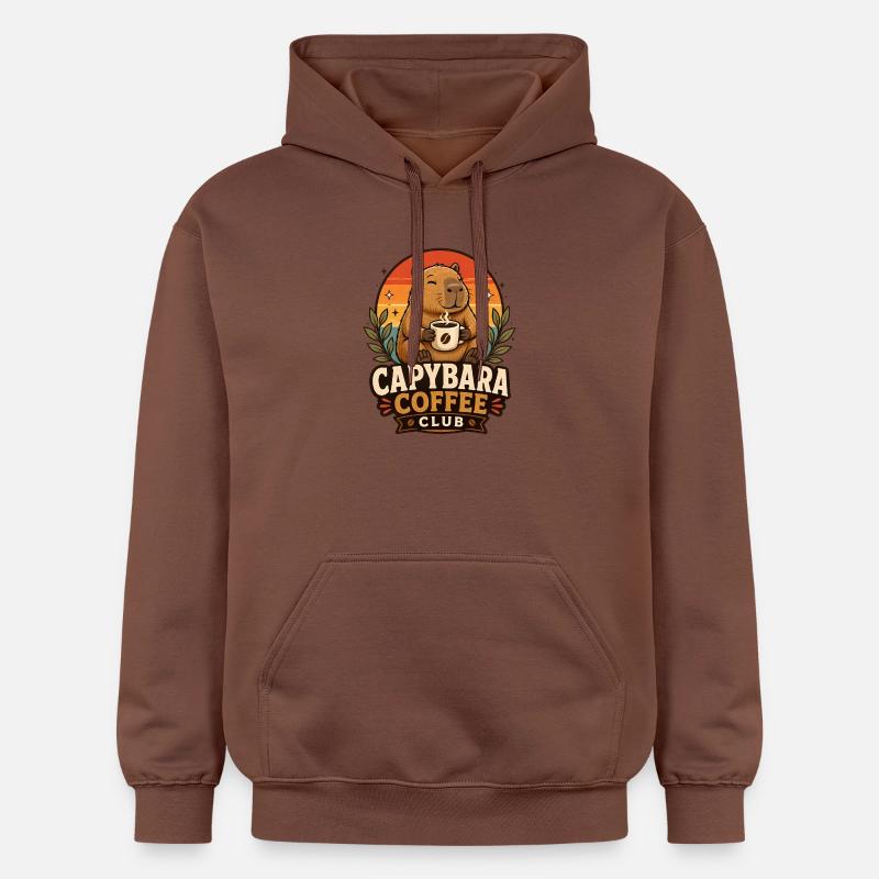 Caffee Capybara Club de Café - Sweat à capuche Softstyle® Gildan Unisexe - cacao
